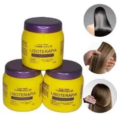 Lisoterapia Hidralise Kit Cronograma Capilar 3 Em 1 - Kit de Tratamento para Cabelos