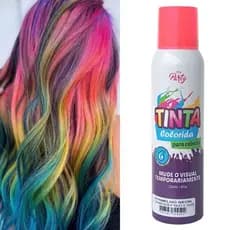 Kit Tinta colorida temporária spray Diversas cores (2 unidades)