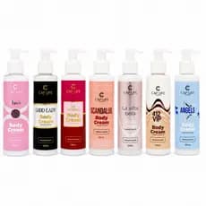 Kit 7 Hidratantes Corporais Inspirados em Perfumes Importados Body Cream 125ml Cap Life
