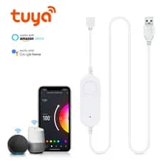 Controlador De Fita LED USB 5V TUYA Smart WIFI RGB Dimmer 4 Pinos Smartlife APP 5050SMD 2835SMD Trabalho Com Alexa Google