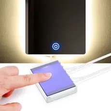 DC12V-24V 60W Espelho De Banheiro Interruptor LED Dimmer CCT Sensor De Toque Ajustável Para Decoração De Luz De Maquiagem