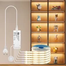 1-6PCS COB LED Strip Lights Set Iluminação Integrada Com Interruptor De Sensor De Toque Regulável