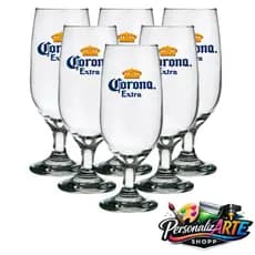 Conjunto de taças de cerveja chopp 300ml vidro personalizado kit 6/4/3 peças!