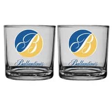 Copo de whisky vidro 265ml personalizado ballantine's!