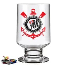 Taça de chopp copo de cerveja vidro personalizado com escudo do seu time!