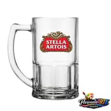 Caneca copo de chopp cerveja 320ml vidro personalizado sua cerveja!