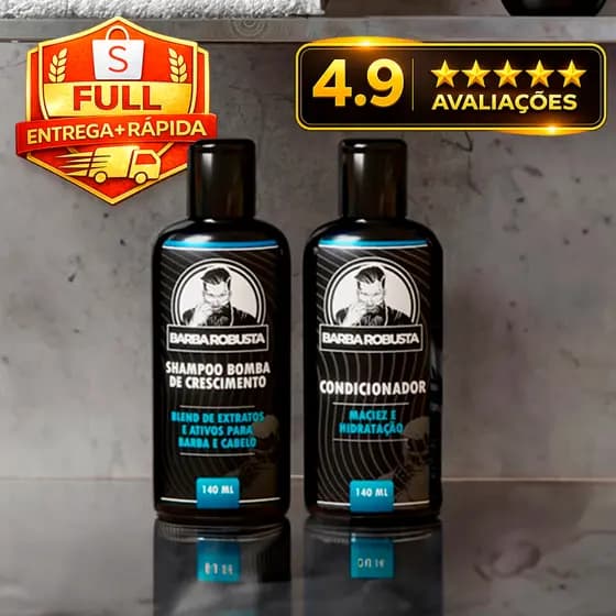 Kit Barba Robusta – Shampoo e Condicionador
