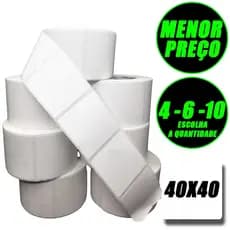 Rolos Etiqueta 40x40 Térmica Balança Etiqueta Adesiva Toledo Prix 4 6 10 Rolo
