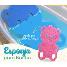 Esponja Para Banho de Bebe Antiderrapante 2 Peças