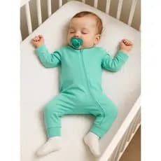 Macacão de Zíper Vir Pé Baby