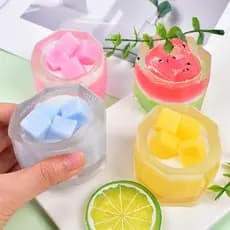 1PC Imitação Sobremesa Brinquedo Molhado Kawaii Morango Leite Shake Bolo Bebida Xícara De Chá Macio TPR Crianças Present