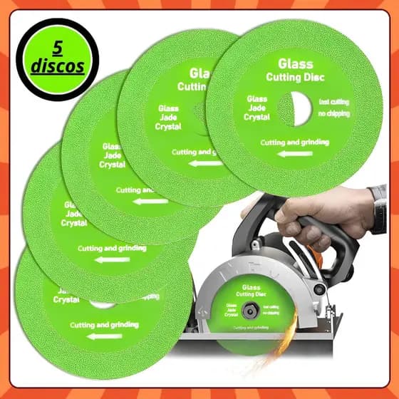 Disco De Corte Para Vidro Porcelana Piso Cerâmica Jade e Cristal 100mm x 20mm