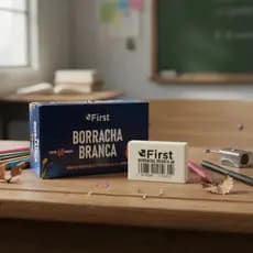 Kit 60 Borrachas Brancas Apagar Lápis Escritório Escola Estudante Professor Papelaria