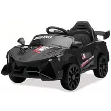 Carro Eletrico Infantil 6v Preto Seguro Divertido Alta Potencia Bateria Recarregavel