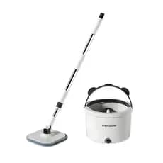 MOP Giratório com Reservatório 360 Centrifugação 2 em 1 Angulação Refil de Microfibra Prático