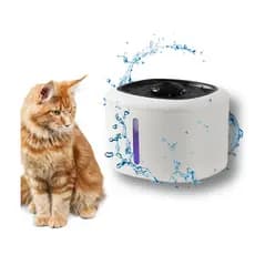 Dispenser Bebedouro De Água  Branco Para Pets Purificador Automático Com Sensor de Pouca Água