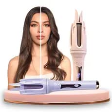 Modelador de Cachos Automático Antifrizz Painel de LED Aquecimento Rápido Cachos Definidos Cabo Giratório 360°