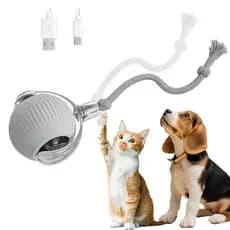 Bola Para Pets Inteligente Interativa Recarregável Bolinha Automática Brinquedo Gatos Cachorro  com Corda
