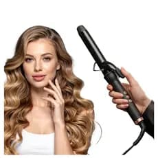 Modelador de Cachos Profissional 32mm Antifrizz Bivolt Automático Tela LCD 4 Níveis de Temperatura Cabo Giratório 360°