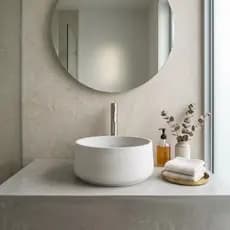Cuba De Apoio Para Banheiro Lavabo Concreto 32cm