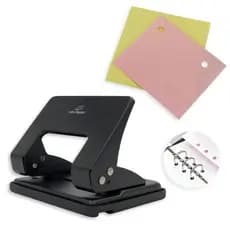 Perfurador Furador Manual de Papel de 2 Furos Para 20 Folhas em Metal Aço Resistente