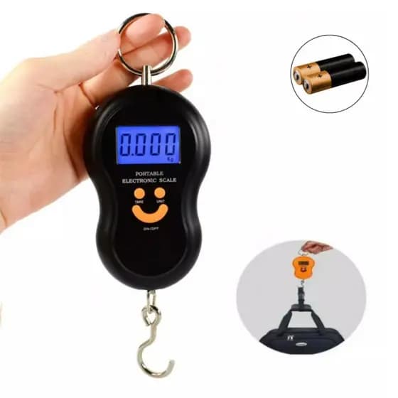 Balança digital de mão portátil Bolsa Mala Peixe Até 50kg Top Durável e resistente