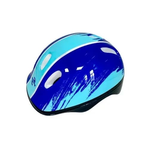 Kit Protecao Infantil 7 Pecas Capacete Seguro Azul Confortavel Ciclismo Skate Patins