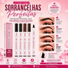 kit 3 Caneta Microblading Para Sobrancelha e Barba