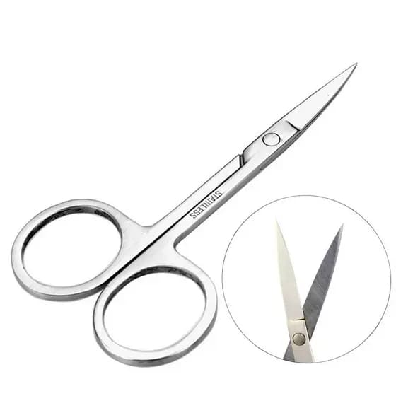 Tesoura Tesourinha Para cortar Unha Sobrancelha Cílios 8.9cm