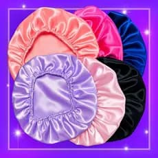 Touca de Cetim Antifrizz – Preserva a Hidratação, Evita Quebras e Frizz!