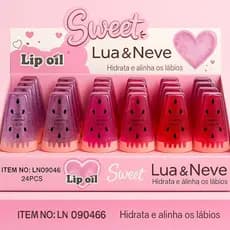 Lip Oil Sweet Lua & Neve – Hidratação e Brilho Labial com Efeito Glitter