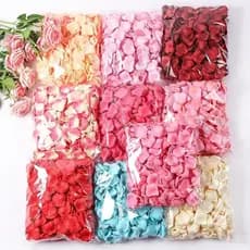 1.000 Simulação de pétalas de casamento, 1.000 Papel colorido Falsas Decorações de eventos com flores cor-de-rosa