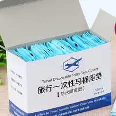 60 Pcs / Pack Tampa Sanitária Descartável à prova d'água, Adequada para Viagens / Camping
