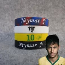 Pulseira de Silicone tecida exclusiva/não. 10