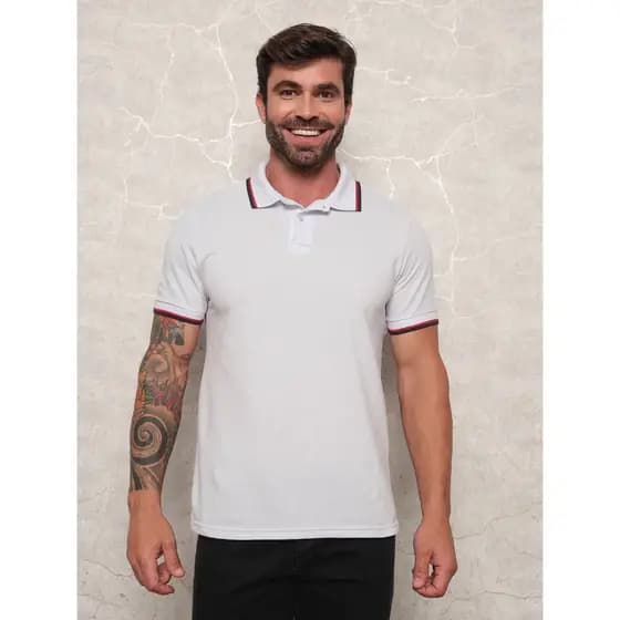 Polo Masculina Algodão Premium Qualidade Superior Conforto Estilo Sharkscope