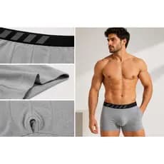 Kit 6 Cuecas Boxer Premium Masculina Algodão com Elastano 6 Cores Conforto