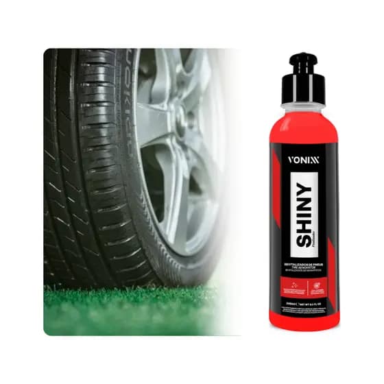 Shiny Vonixx Revitalizador de Pneus Pretinho Tratamento Brilho Pneu Limpeza