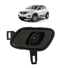 Maçaneta Interna completa Preto Renault Kwid 2016 2017 2018 2019 2020 2021 Lado Esquerdo