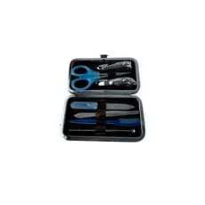 Kit Cortador De Unha Manicure Portatil Estojo Pinca Tesoura