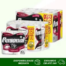 Papel Higiênico Folha Dupla Pacote Com 4 12 16 Rolos Com 30m Cada Personal VIP Original