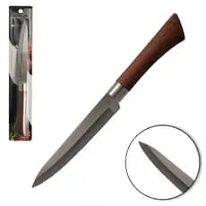 FACA DE INOX SERRINHA COZINHA 5" CB EMBORRACHADO TP MADEIRA PROF CASA NOBRE CN-0088 MILENIO BRASIL