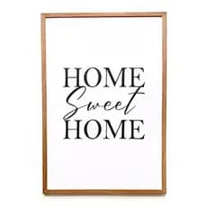 O Quadro de Resina Para Caixa De Luz 40x60 HOME SWEET HOME decorar, poder cobrir a caixa de luz (M madeira clara)