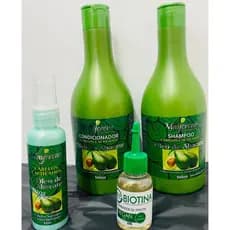 kit shampoo,condicionador,óleo abacate 60ml +biotina vegan 30ml