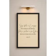 Quadro decorativo cobre caixa de luz com moldura 43x63 Abre e fecha Personalize sua frase quarto/cozinha/decoração