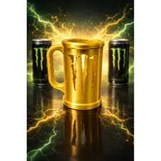 Caneca Suporte para Lata 473ml Monster | Mantém Gelado e Não Molha a Mão | Várias Cores