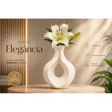Vaso Decorativo Moderno Vazado 18cm | Design Escultural em PLA | Decoração Premium