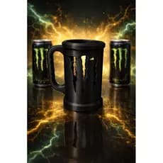 Caneca Suporte para Lata 473ml Monster | Mantém Gelado e Não Molha a Mão | Várias Cores