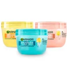 Kit Hidratante Facial Garnier Antimanchas Antissinais Antiacne 85G Niacinamida Hialurônico Salicílico
