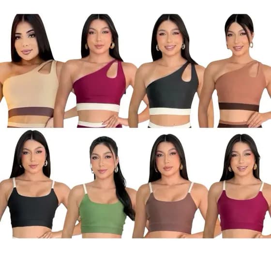 top academia fitness bicololor cropped
