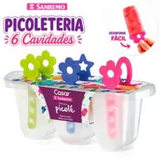 Picoleteria 6 Cavidades Forma Para Picolé Caseiro Gourmet BPA Free Fácil Desenformar